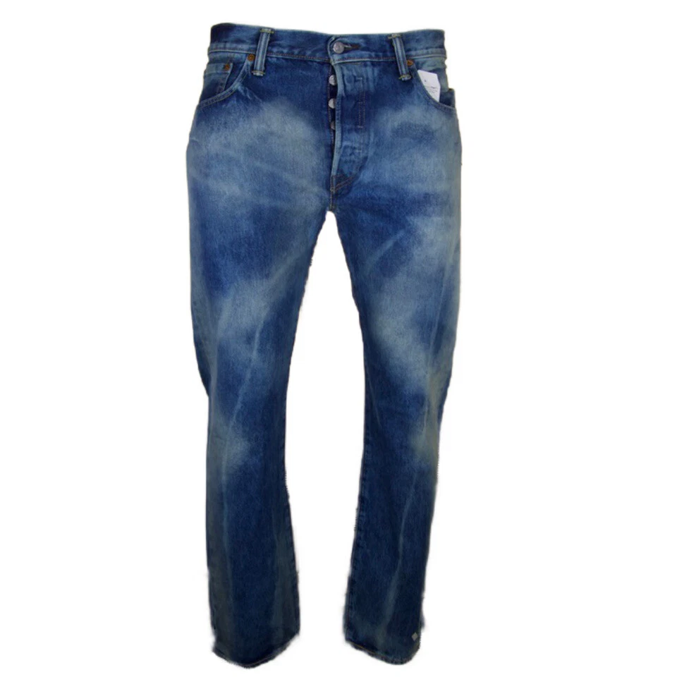 Pantalones de mezclilla para hombre Levi's 501 originales clásicos de algodón informales de pierna recta