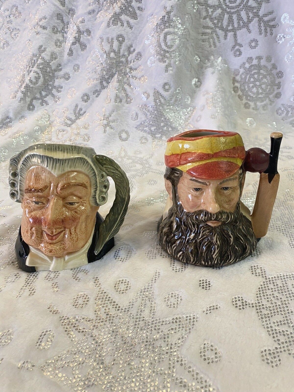 2 ROYAL DOULTON PORCELAIN CHARACTER TOBY MUGS eBay