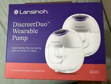 Lansinoh Discreet Duo Wearable Breast Pump brand new "sealed in box"