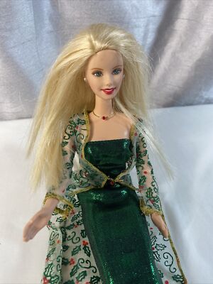 navy blue dress for baby girl Barbie 27290 2000 Holiday Surprise Doll main image 1