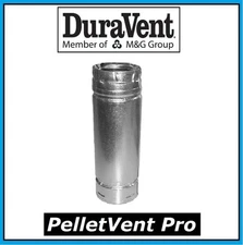 DURAVENT PELLETVENT PRO Pipe Length 3" Diameter x 6" Long #3PVP-06 NEW!