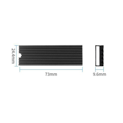 1 Set M.2 SSD NVMe Heat Sink Hard Disk Aluminum Heatsink Heat Dissipation - Afbeelding 3 van 12