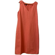 TALBOTS Textured Tweed Dress Size 6 Pink sleeveless