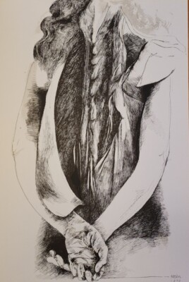Leonard Baskin Plate  VIII from  Ars Anatomica 1972 Edition 133/300