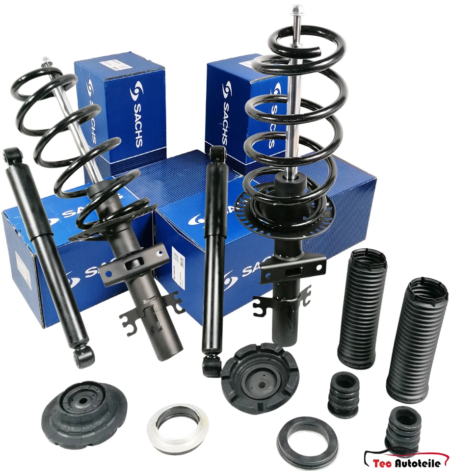 SACHS Stoßdämpfersatz vorne hinten Federn vorne für VW Transporter V VI T5 T6
