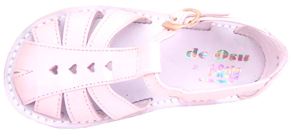 DE OSU - España - OFERTA - Sandalias Pescador Corazón Rosa Niñas - Europeas - Talla 4-9 Foto 4 de 4