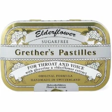Grether's Pastilles Elderflower Sugar Free 2.125 oz. (24 Lozenges)