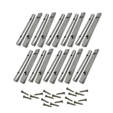 20PCS Electric Guitar String Tree Retainers 48mmTension Bars Chrome with Screws