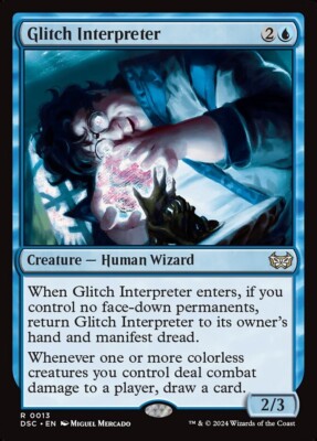 Glitch Interpreter 0013 Non Foil Rare Duskmourn MTG Near Mint