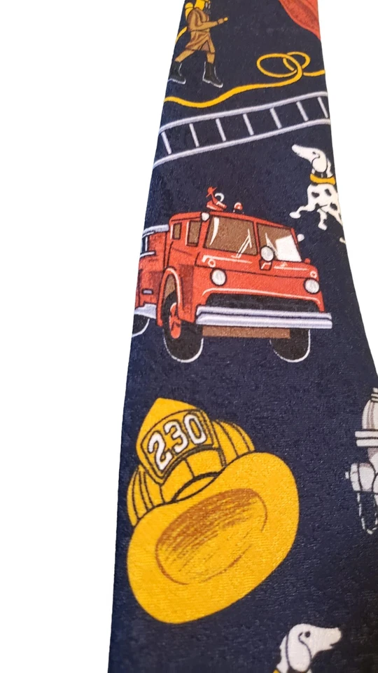 Corbata de cuello ejecutiva A. Rogers Fire Fighter 1997 de colección con 3 corbatas 100 % poliéster Foto 3 de 4