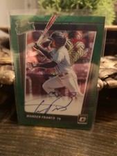 2021 Panini Donruss Optic Baseball Wander Franco Rated Prospect Auto Green Mojo