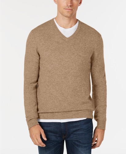Cashmere V-Neck Pullover Sweater 