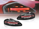 718 Style Full LED Clear/Red Bar Tail Light Set For 1997-04 Porsche Boxster 986