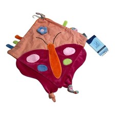 Sterntaler Schmusetuch Schmetterling pink orange kariert NEU mit Etikett RAR