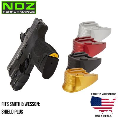 NDZ S&W Shield Plus Magazine Base Plate Extension Smith & Wesson Aluminum