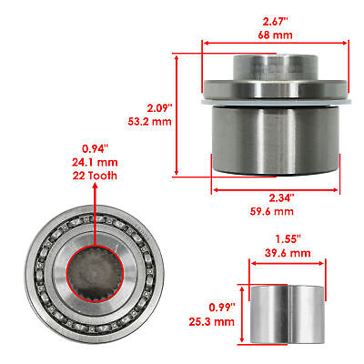 Caltric 3236649 3236053 3236355 Front Differential Output Caltric 3236649 3236053 3236355 Front Differential Output