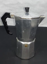 Vintage Bene Casa BC-17730 6-Cups Capacity Silver Aluminum Espresso Maker