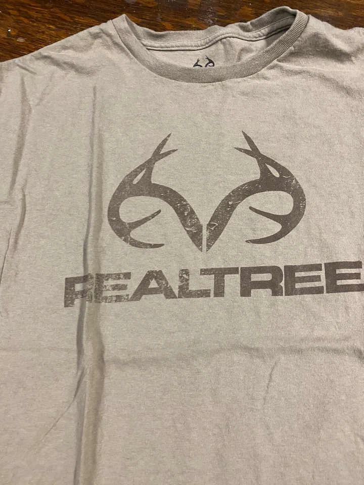 Men's Realtree  T-Shirt Antlers Size XL Spellout Hunting Brown - Image 2 of 3