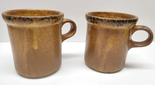 2 MCCOY POTTERY CANYON MESA MUGS #1412