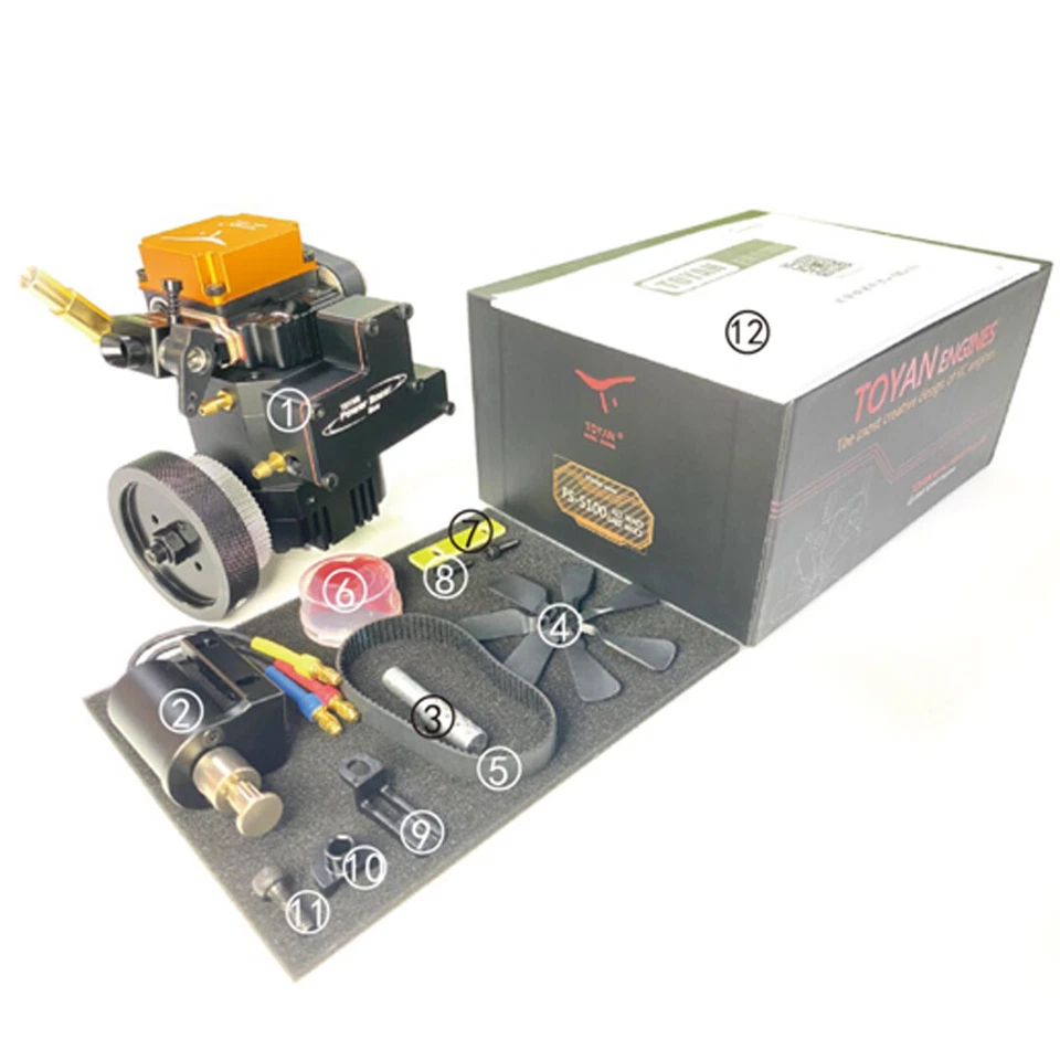 Toyan FS-S100WG1 4 Stroke Gasoline Water Cooling RC Engine - Image 3 of 3