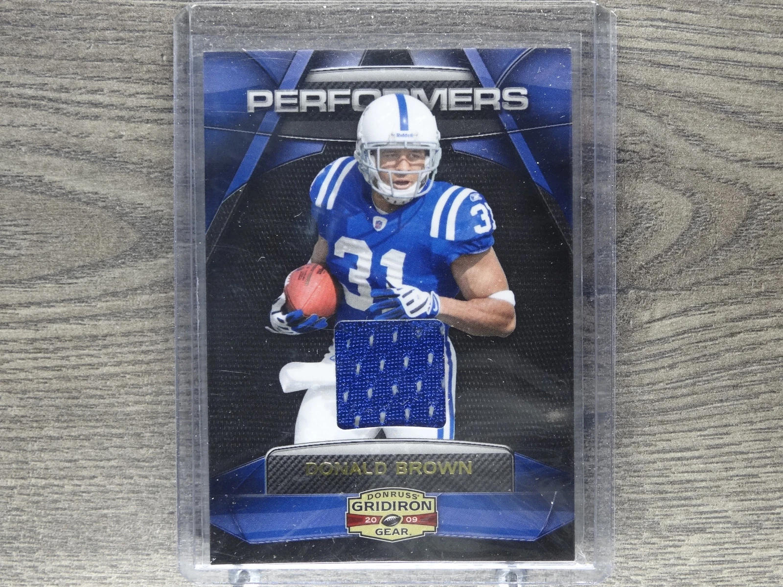 Donald Brown trading card