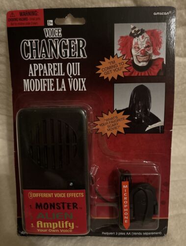 Voice Changer - schwarz - Kunststoff - Mikrofon - 3 Modi - Kostümzubehör