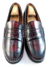Allen Edmonds "NEWMAN" Men's Leather Penny Loafer 9 D Antique Burgundy(461N)