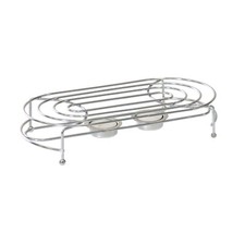 Stövchen Verchromt 2-Flammig mit Teelichthalter Speisenwärmer Warmhalteplatte