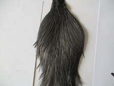 Premium cock cape neck dark blue dun genetic hackle feathers fly tying