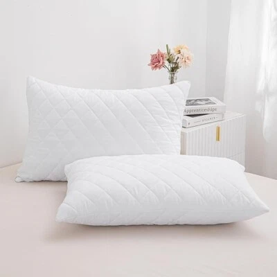 Quilted Pillows Hotel Quality Bounce Back Deep Filled Pillows pack 2x4x6