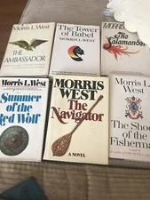 Lot of 6 Morris West Novels Ambassador Red Wolf Tower of Babel Fisherman