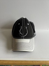 Indianapolis Colts NFL One Size Fits All Black Sideline Hat Cap Used