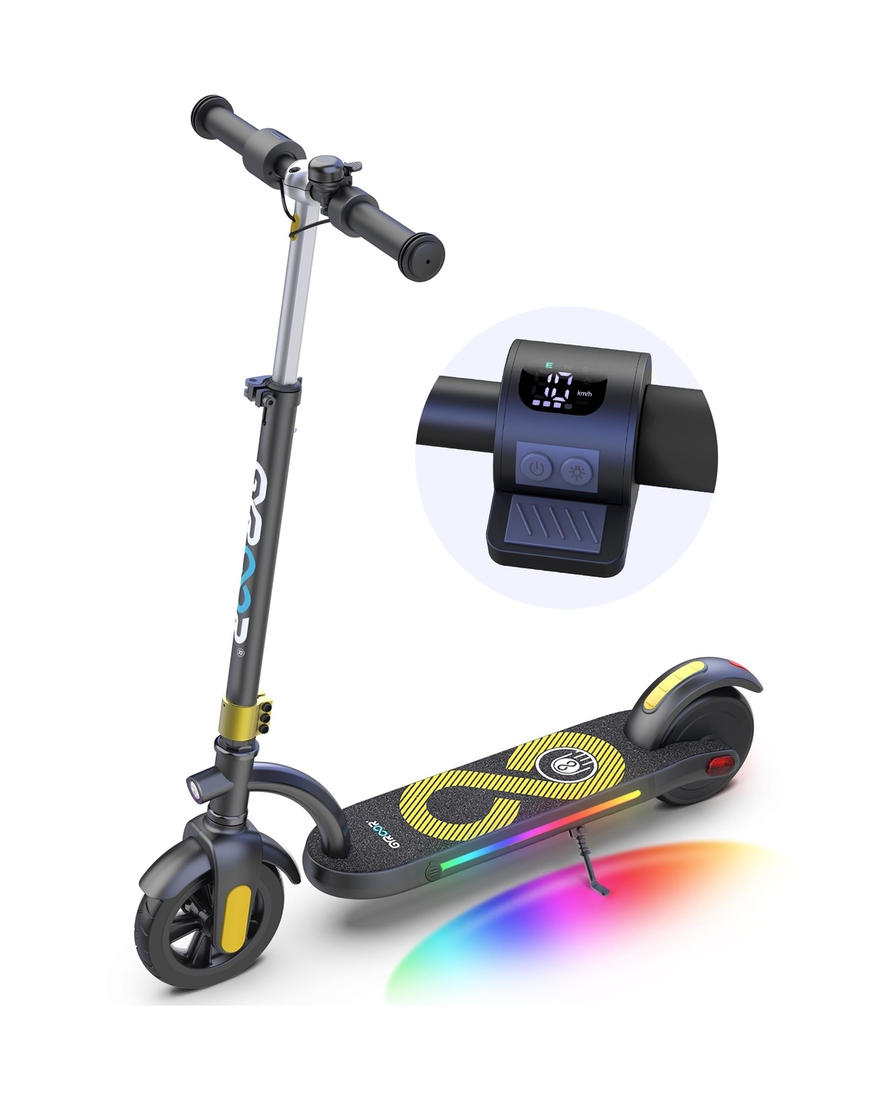 Gyroor H40 Kids Electric Scooter with 180W Motor & LED Visible Display, 10 Mp...