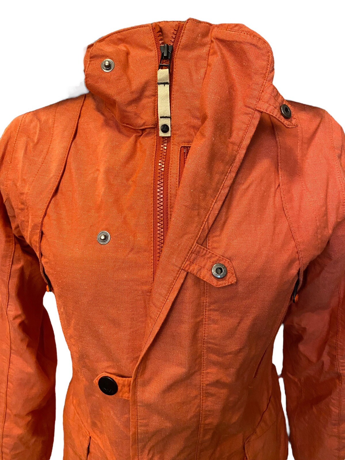 Burton Covert Insulated Snowboard Ski Jacket Orange/Green X-Small Mountain Dew￼