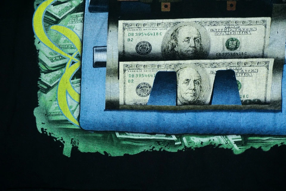 Camiseta Y2K Capo Status Money Machine Estampado Gráfico Para Hombre Calce Ajustado L Foto 2 de 4