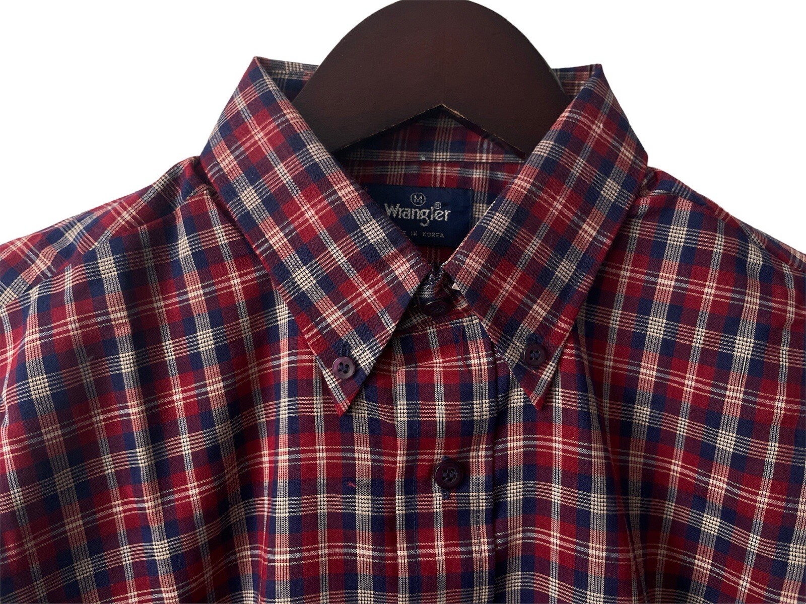 vintage wrangler button up shirt mens size medium… - image 5