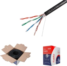 1000FT Direct Burial Cat5E UTP Outdoor 24 AWG UV Resistant Cable Unshielded Copp