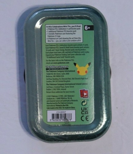 Grookey Scorbunny Sobble EMPTY Pokemon Mini Tin - Picture 2 of 2