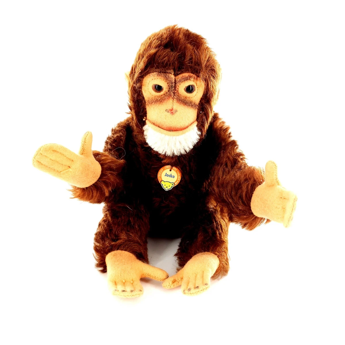 Peluche Ancienne Singe Jocko Teddy Hermann Steiff - Vintage Collectionneur