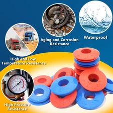 100Pcs Glad Hand Seals Rubber 50Pcs Red Blue Truck Gladhand Polyurethane Seal