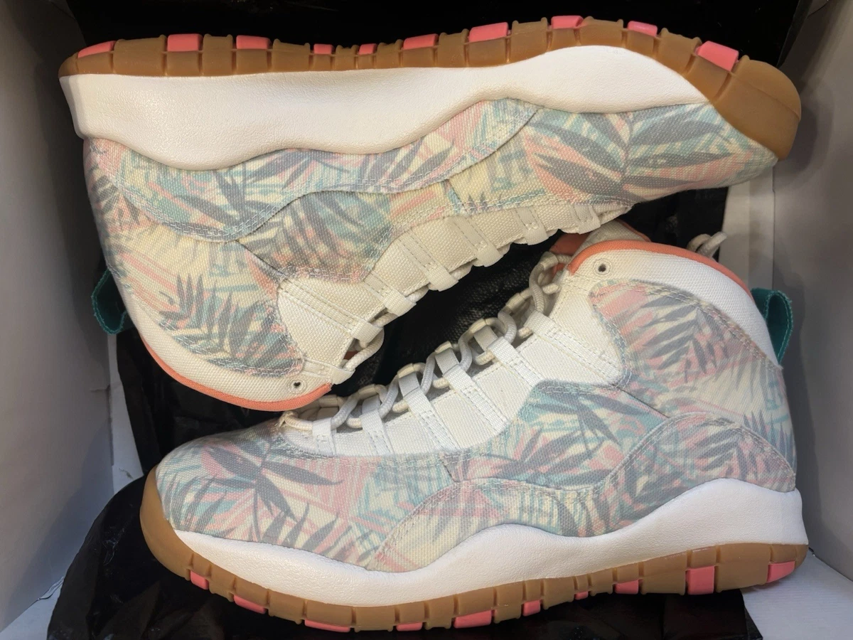 Jordan 10 Miami Super Bowl Limited Edition Nike Air Jordan 10 Super Bowl LIV Miami Mens Size 8 (CV9776  main image 2