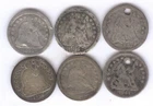 SIX -Seated Liberty Half Dimes + 1841-O,1847,1855,1856,1856-O,1857 + No Reserve!