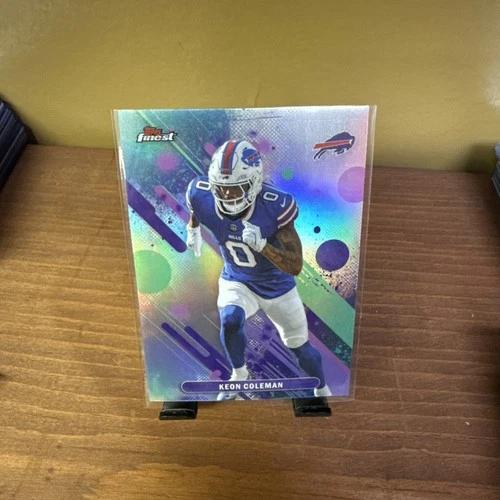 Keon Coleman ~ 2025 Topps Finest Common Refractor #83 ~ Buffalo Bills