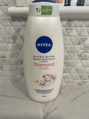 NIVEA Bath DIAMOND AND LYCHEE Body Wash Large Size 25.36 Oz Rare New HTF 