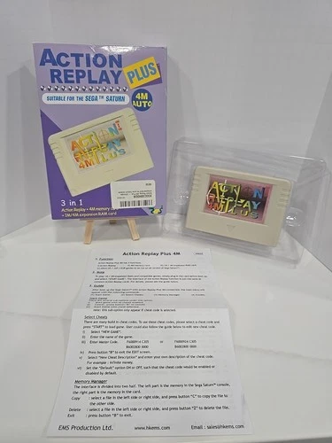 Action Replay Plus 4M Memory Card RAM Card For Sega Saturn NEW ( Other)