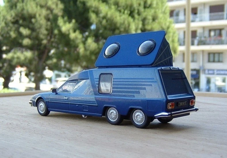 Caravan Camper Citroën CX Tissier 1/43 Blu PENTHOUSE 1980 Nuovo - Immagine 2 di 4