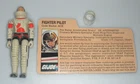 100% Complete 1983 Ace Skystriker Pilot v1 Figure Vintage G.I. GI Joe 3.75 ARAH