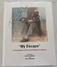 Signed Ltd Ed. Katharine Hepburn “My Escape, Collected Artwork” Maddox & Campbel