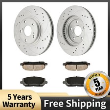 For 01-05 Toyota Highlander Front Drilled Slotted Ceramic Brake Kit 6PR2000064