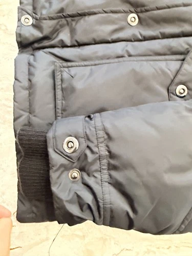 GUESS Men's Black Padded Utility Field Jacket – Multi-Pocket Winter Coat image 5